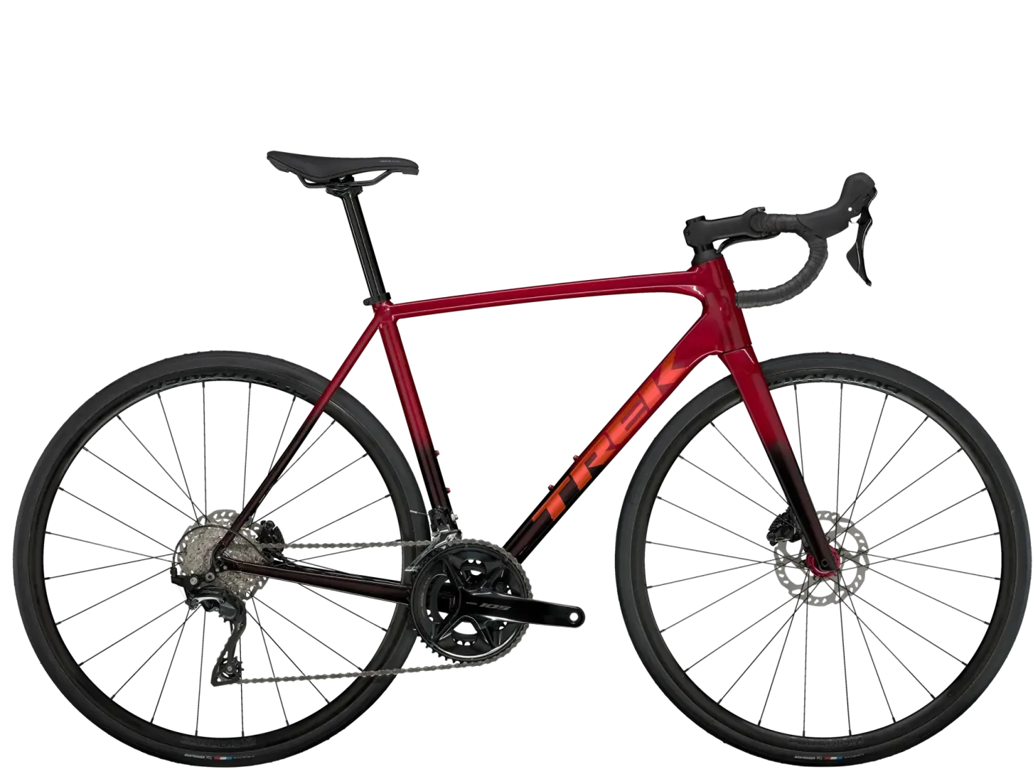 Trek Emonda ALR 5 2025, Color: Crimson to Dark Carmine Fade, Size: 47