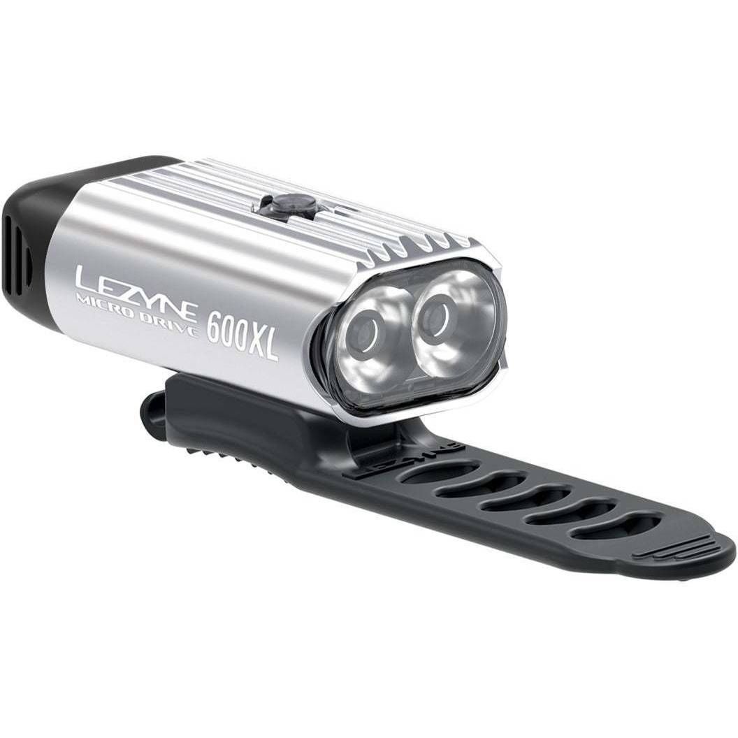 Lezyne, Micro Drive 600XL, Light, Front, Color: Sliver