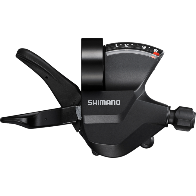 SHIMANO SHIFT LEVER, SL-M315-8R, RIGHT, 8-SPEED RAPIDFIRE PLUS, W/ OPTICAL GEAR DISPLAY