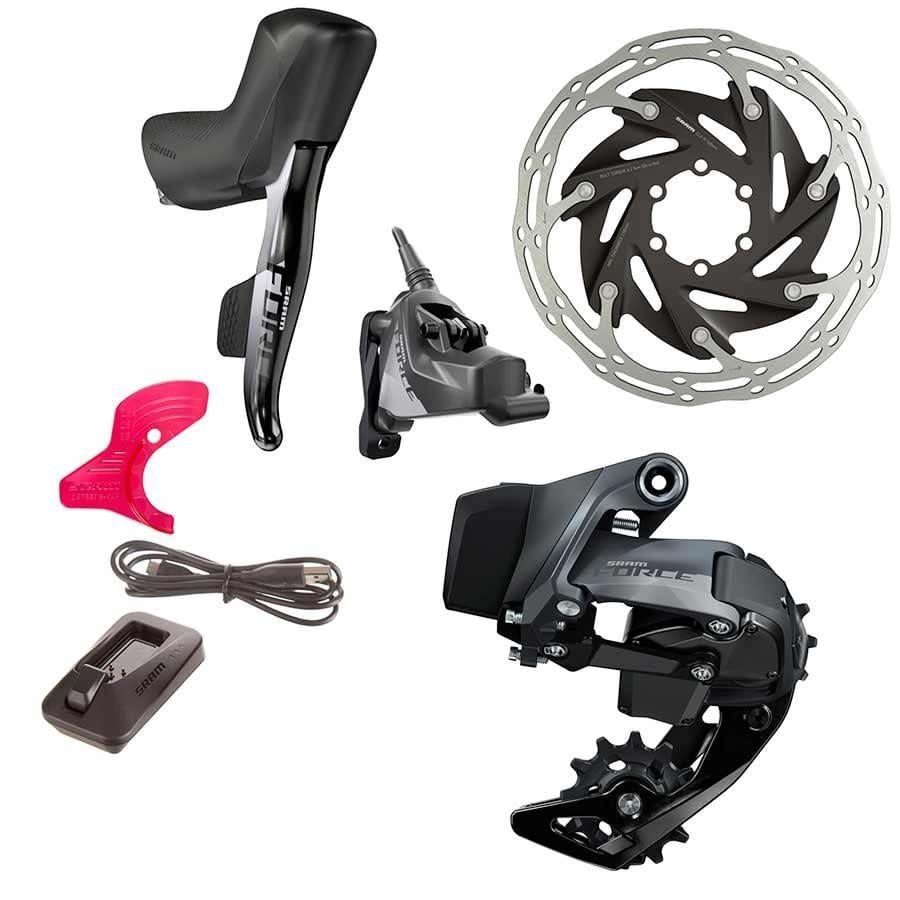 SRAM, Force eTap AXS HRD, Build Kit, 1x, Hydraulic Disc, Flat Mount, 6-bolt, Kit