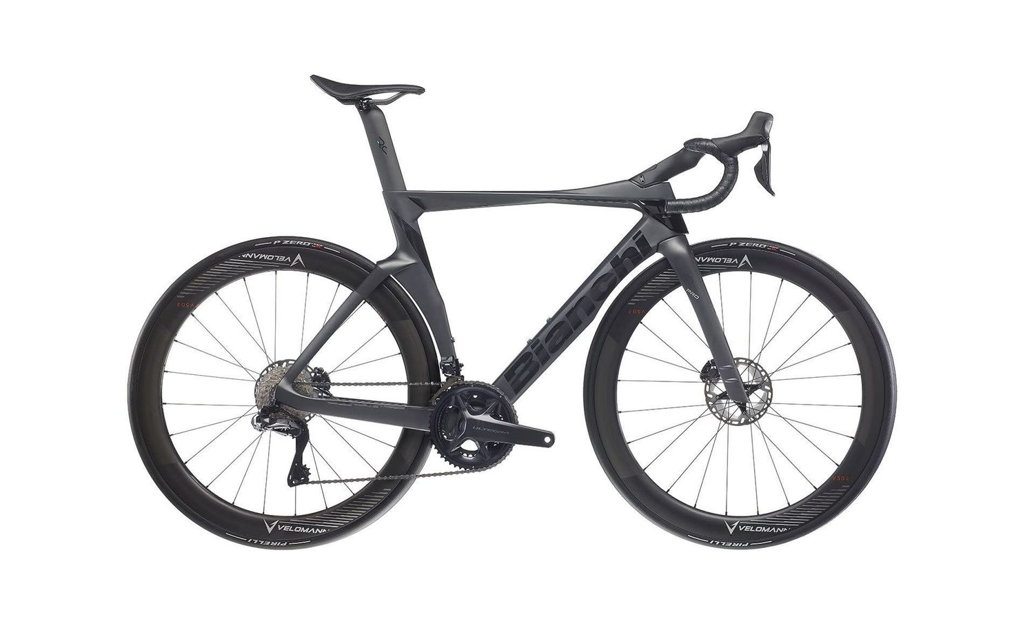 Bianchi Oltre Pro Ultegra Di2 12spd 2025, Color: Mattte Black/Gloss Black, Size: 47cm