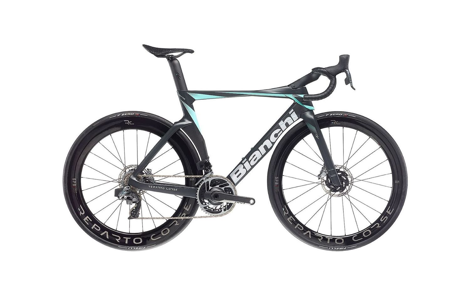 Bianchi Oltre RC Sram Red AXS 12spd Powermeter 2025, Color: Black/Celeste, Size: 47cm