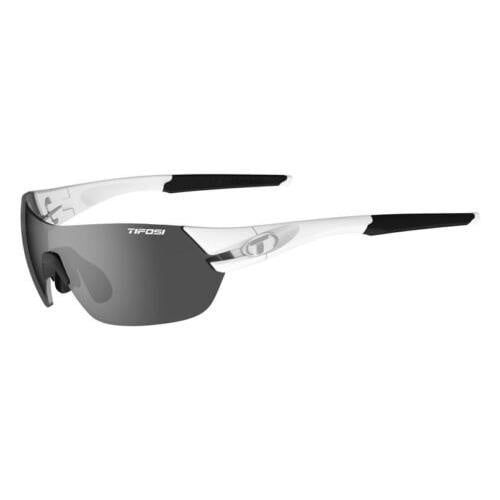 Slice, Matte White Interchangeable Sunglasses Smoke/AC Red/Clear