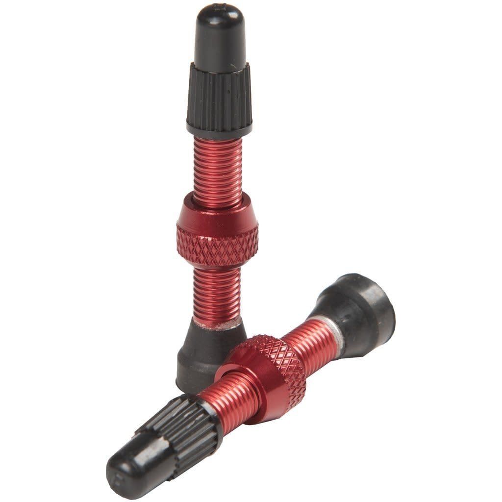 Stans No Tubes, Tubeless Valves, Tubeless Valve, Presta, 35mm, Red, Pair