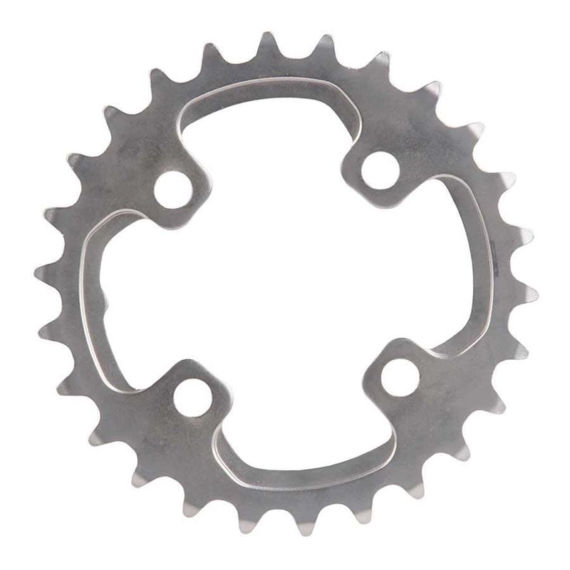Shimano, Y1ML26000, 26T, 10sp, BCD: 64mm, 4 Bolt, XT FC-M785, Inner Chainring, For Pour 38D, Aluminum, Silver