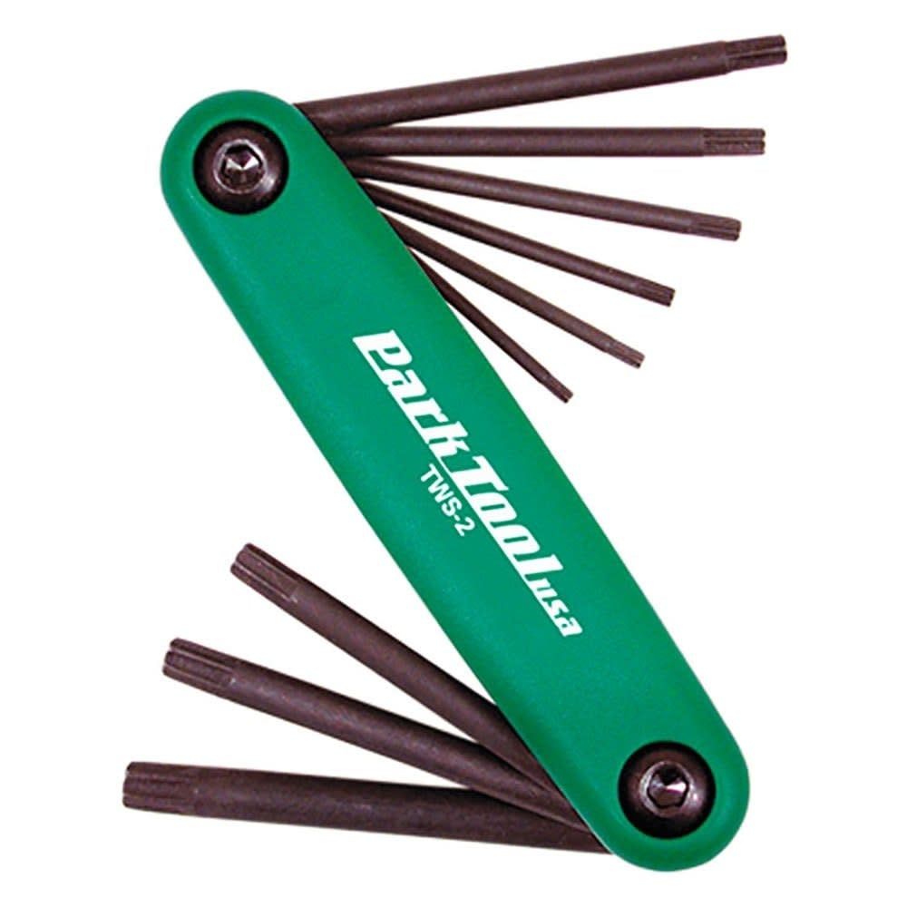 Park Tool, TWS-2, Folding Torx wrenches, T7, T9, T10, T15, T20, T25, T27, T30 and T40
