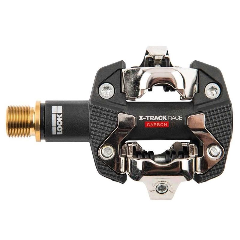 Look, X-Track Race Carbon Ti, MTB Clipless Pedals, Carbon body, Titanium axle, 9/16&#39;&#39;, Black