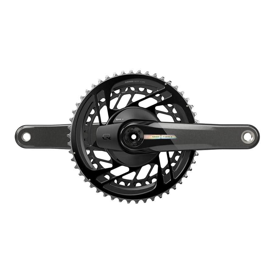 SRAM, Force D2 2x, Power Meter Crankset, Speed: 12, Spindle: 28.99mm, BCD: Direct Mount, 50/37, DUB, 170mm, Black, Road Disc