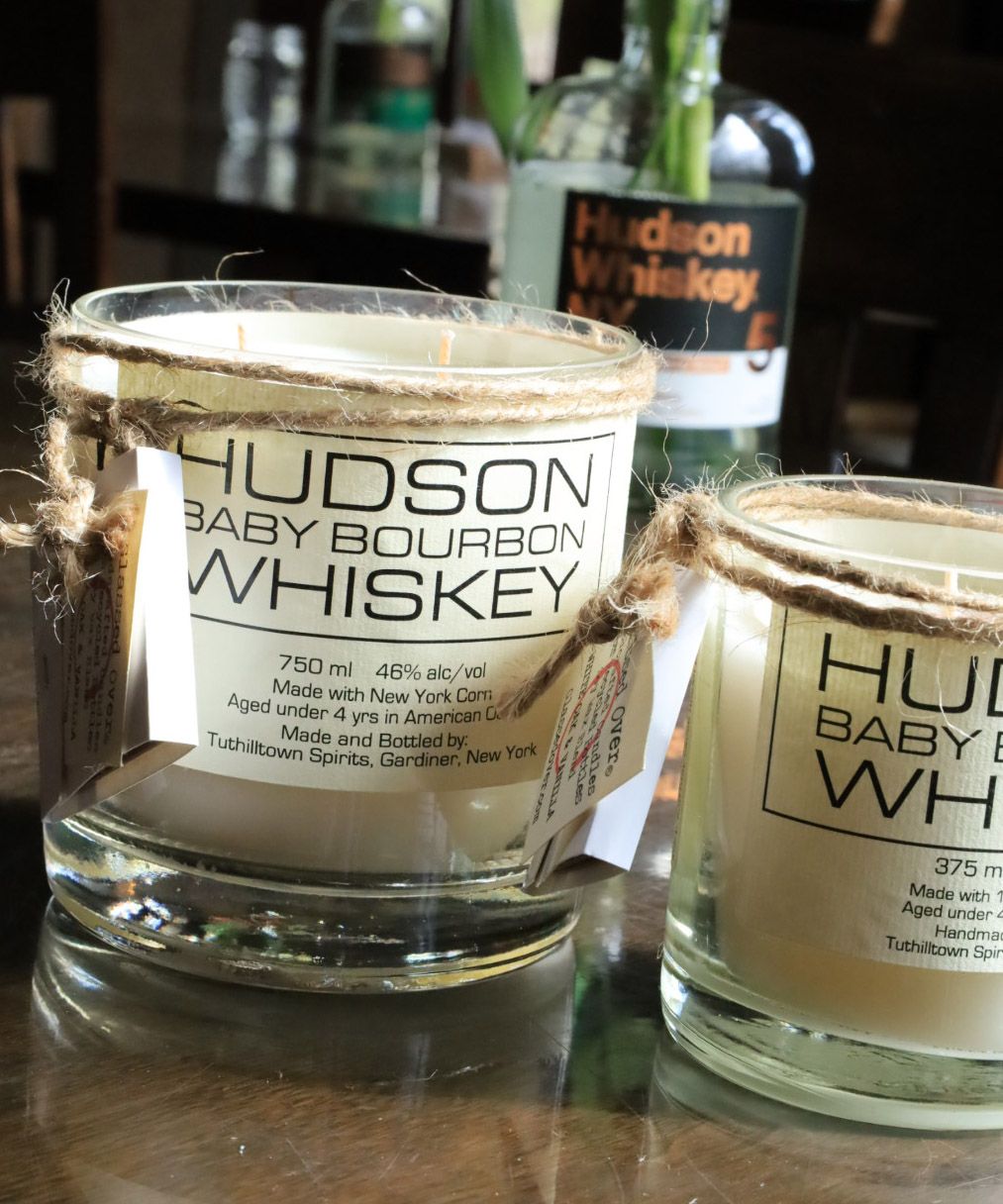 Baby Bourbon Bottle Candles - White Oak &amp; Vanilla