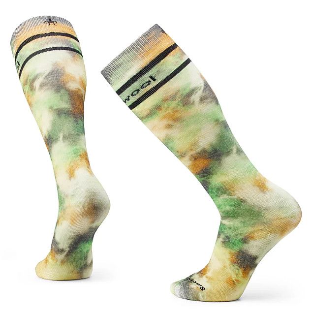 SMARTWOOL Ski Full Cushion Groovy Tie Dye Print OTC Socks