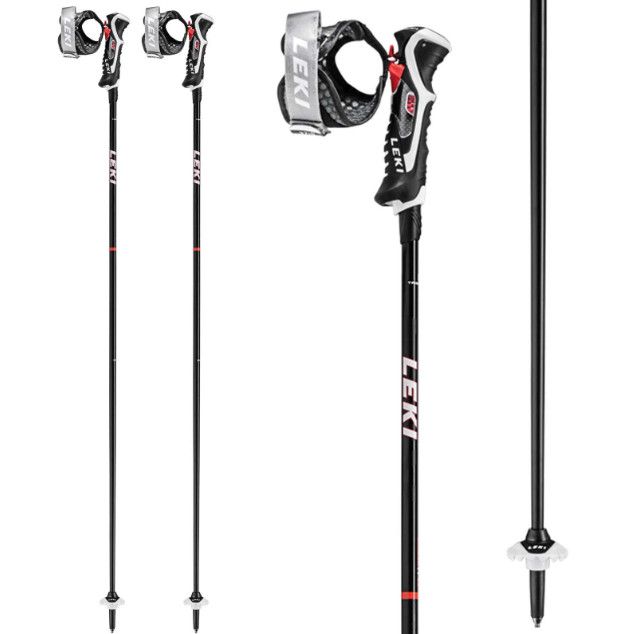 LEKI Carbon 14 3D, Colour: Black/Red, Length (cm): 125