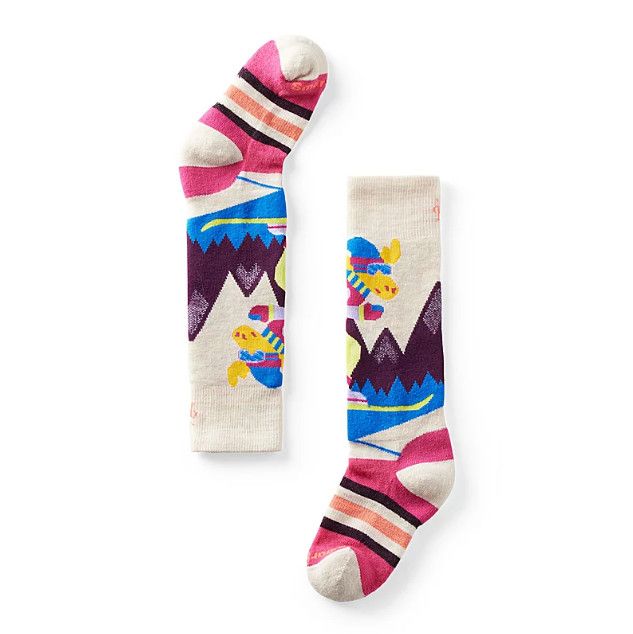 SMARTWOOL Wintersport Full Cushion Mountain Moose Pattern OTC Socks Youth