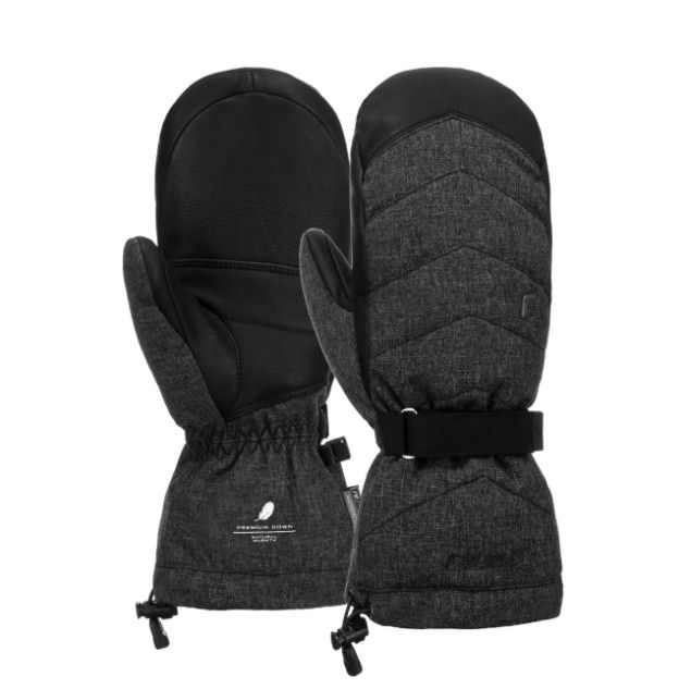 REUSCH Nadia R-Tex XT Mitten Womens, Color: Black/Black Melange, Size: 8.5