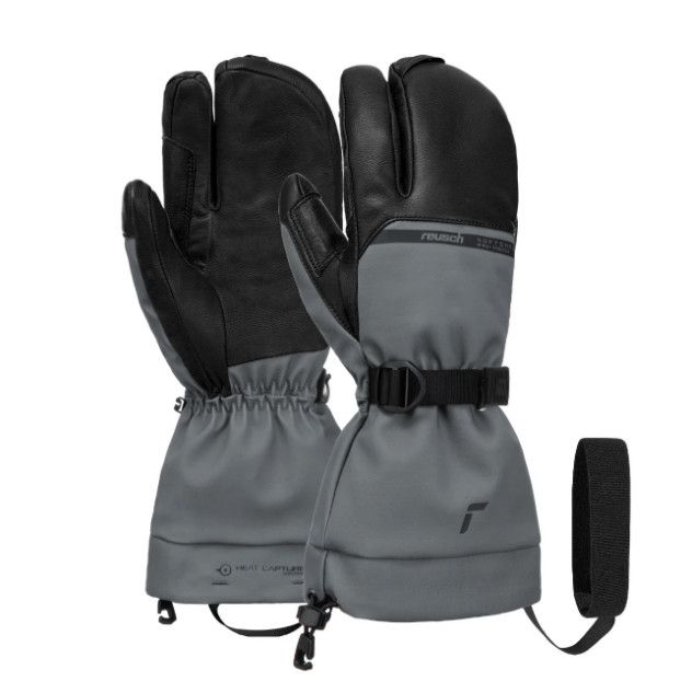 REUSCH Discovery Gore-Tex Touch-Tec Lobster, Color: Asphalt/Black, Size: 8.0