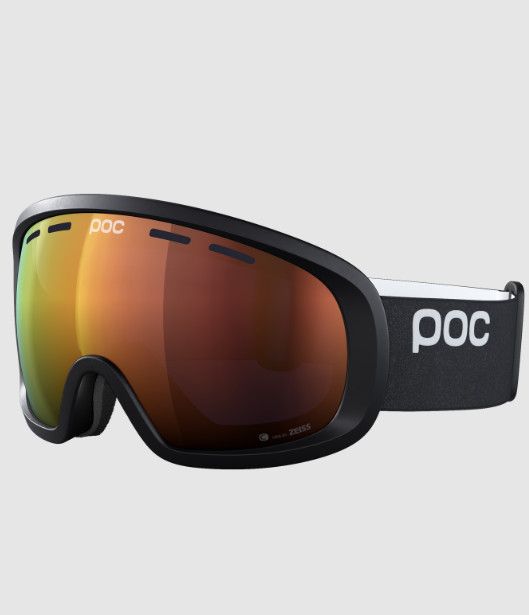 POC Fovea Mid, Frame Colour: Uranium Black, Lens Colour: Partly Sunny Orange