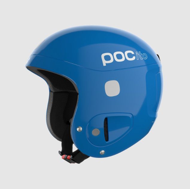 POC Pocito Skull, Color: Fluorescent Blue, Size: ADJ