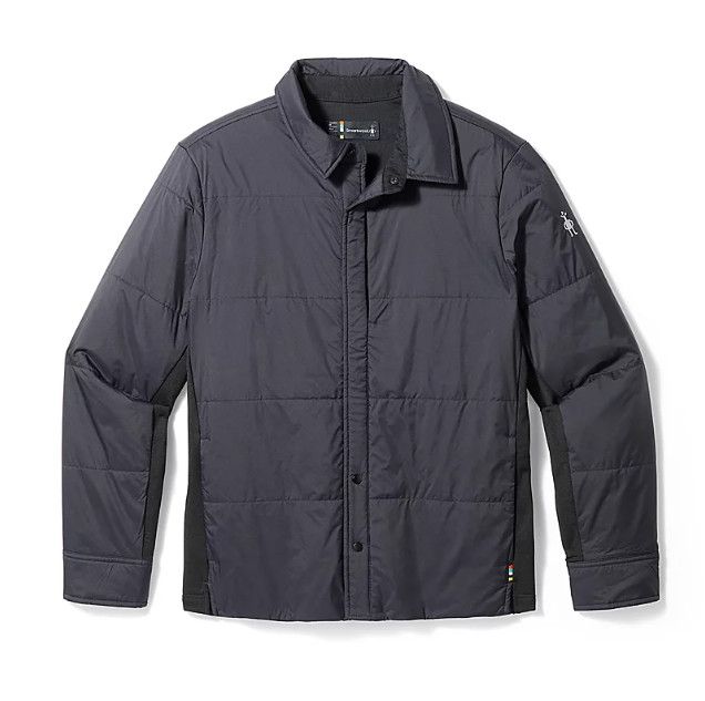 SMARTWOOL Mens Smartloft Shirt Jacket, Color: Black, Size: LG