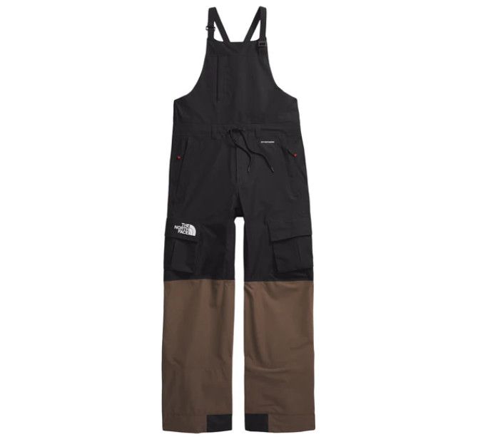 THE NORTH FACE Dragline Bib Mens, Color: TNF Black/Smokey Brown, Size: LG/RG