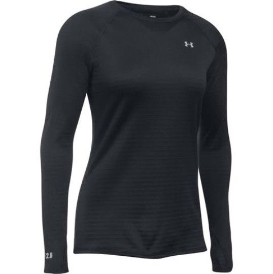 UNDER ARMOUR Base 2.0 Top Womens, Color: Black, Size: XL
