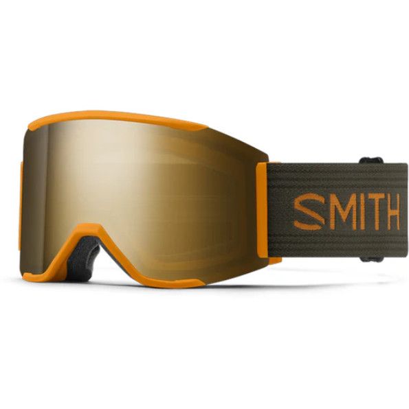 SMITH Squad Mag, Frame Colour: Rust, Lens Colour: Chromapop Sun Black Gold Mirror