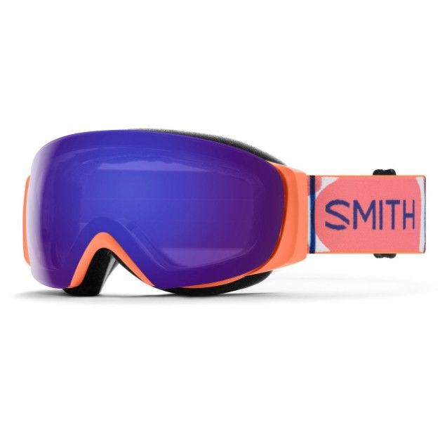 SMITH IO Mag S, Frame Colour: Coral Riso, Lens Colour: Chromapop Everyday Violet Mirror + Chromapop Blue Sensor Mirror