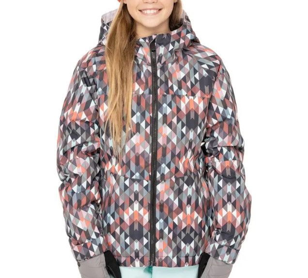686 Athena Insulated Jacket Girls, Color: Blue Kaleidoscope, Size: SM