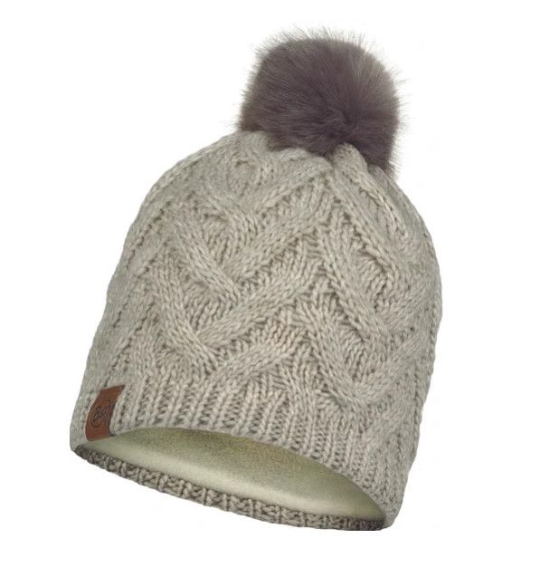 BUFF Knitted &amp; Fleece Beanie, Color: Caryn Ecru