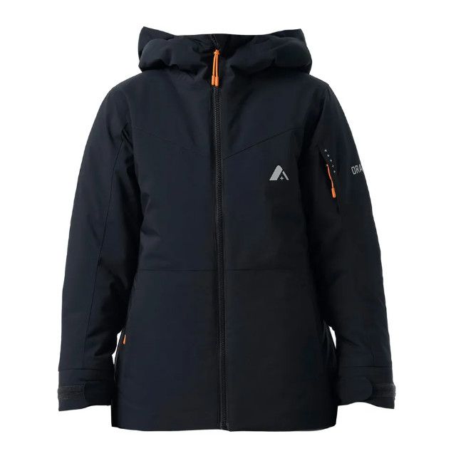 ORAGE Bromont Insulated Jacket Youth, Color: Black, Size: 8