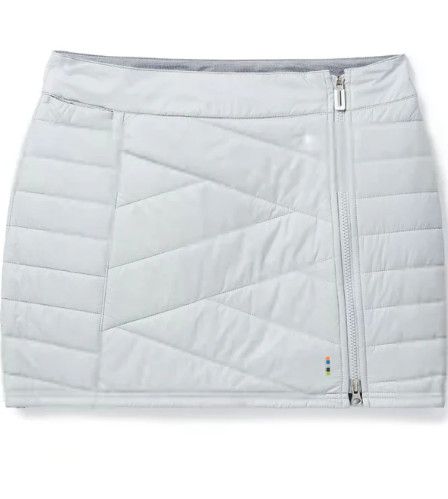 SMARTWOOL Womens Smartloft Zip Skirt, Color: Storm Grey, Size: MD