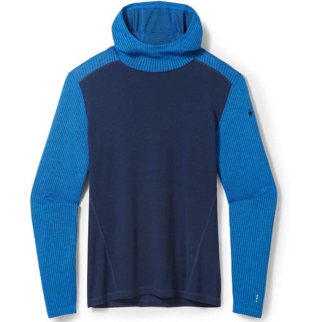 SMARTWOOL Mens Classic Thermal Merino Base Layer Rib Hoodie Boxed, Color: Deep Navy, Size: XL