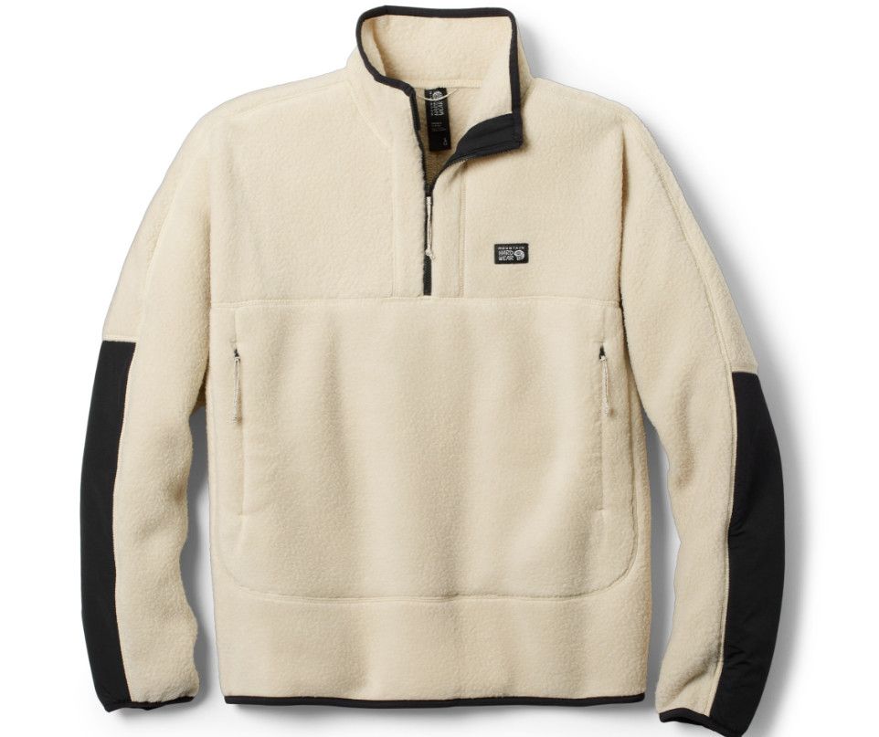 MOUNTAIN HARDWEAR Hicamp Fleece Pullover Womens, Color: Wild Oyster, Size: LG