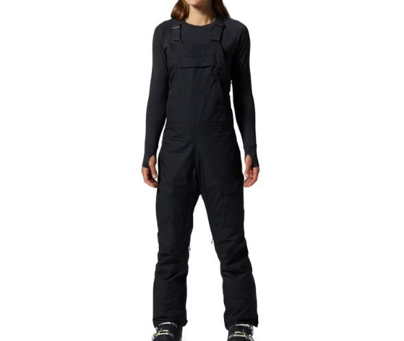 MOUNTAIN HARDWEAR FireFall Bib Womens, Color: Black, Size: LG/RG