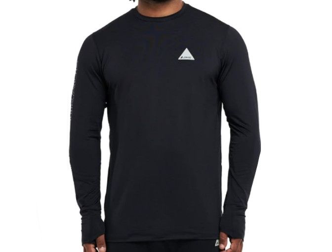 ORAGE Fraser Light Base Layer Top, Color: Black, Size: XL