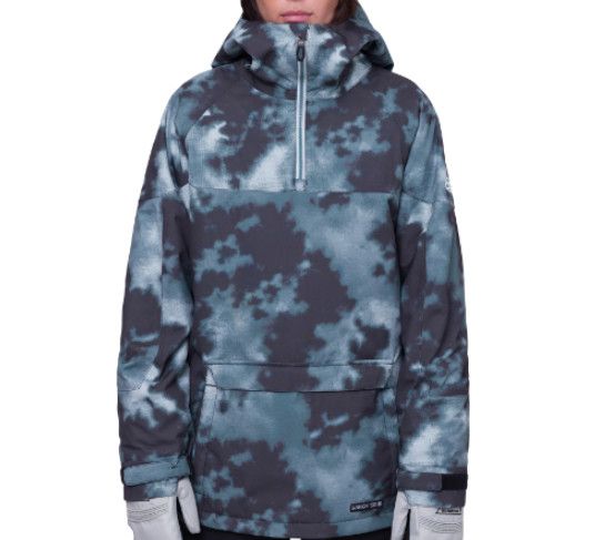 686 Upton Anorak Womens, Color: Green Nebula, Size: XS