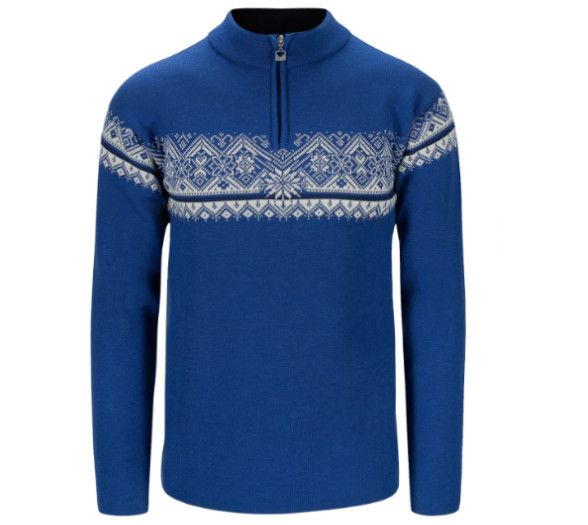 DALE OF NORWAY Moritz Sweater Mens, Color: Ultramarine Off White Navy, Size: MD