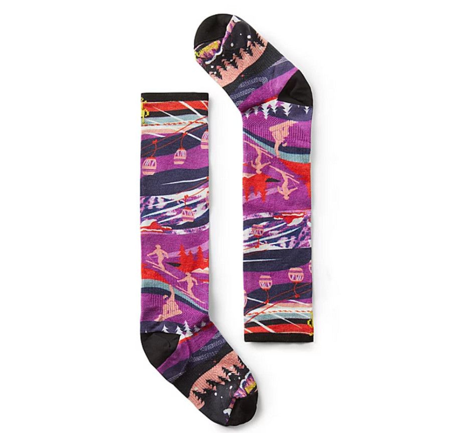 SMARTWOOL Ski Zero Cushion Skication Print Youth