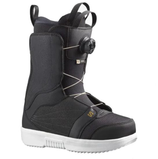 SALOMON Pearl Boa Womens, Color: Black/White/Gold, Size: 23