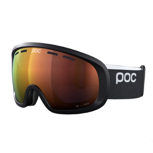 POC Fovea Mid, Frame Colour: Uranium Black, Lens Colour: Partly Sunny Orange
