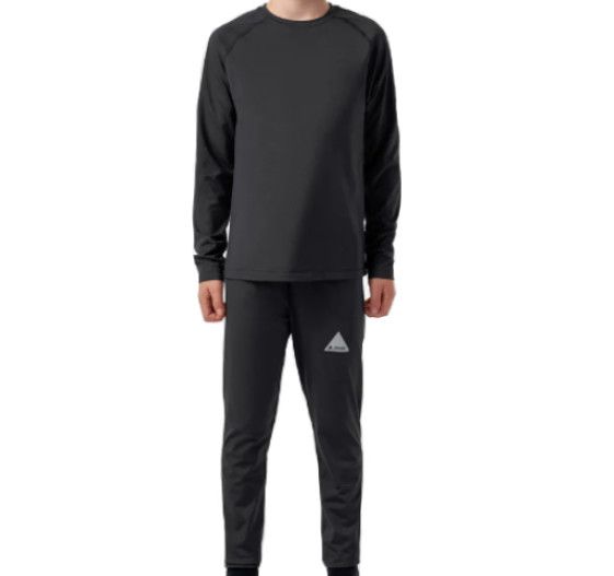 ORAGE Union Baselayer, Color: Solid Black, Size: 8