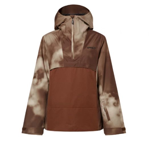 OAKLEY Holly Anorak Womens, Color: Brown Cloud Print, Size: SM