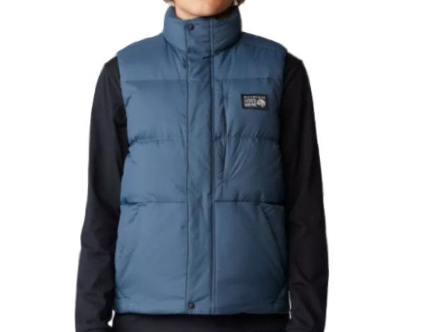 MOUNTAIN HARDWEAR Nevadan Down Vest Mens, Color: Moon Blue, Size: XL