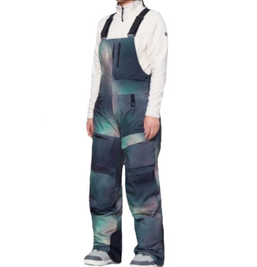 686 Geode Thermagraph Bib Womens, Color: Spearmint Spray, Size: SM