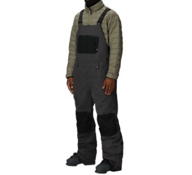 686 Hot Lap Insulated Bib Mens, Color: Charcoal Colorblock, Size: SM