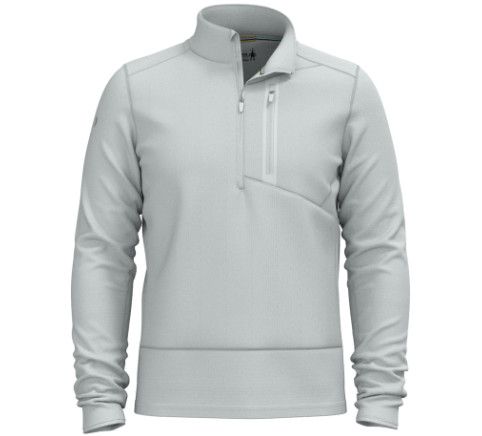 SMARTWOOL Active Fleece Wind 1/2 Zip Mens, Color: Storm Grey, Size: MD
