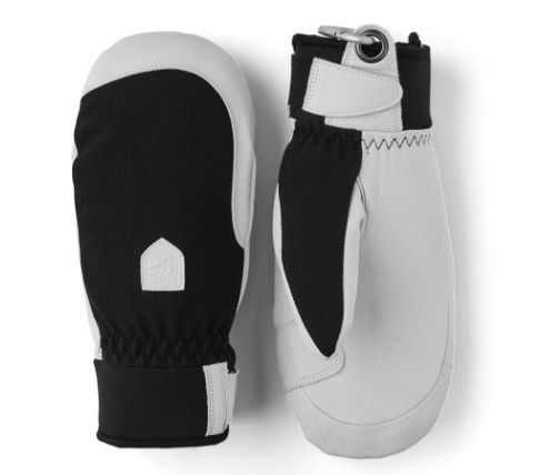 HESTRA Army Leather Patrol Mitt Womens, Color: Black, Size: 6