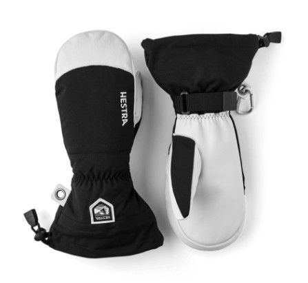 HESTRA Heli Mitt, Color: Black, Size: 12