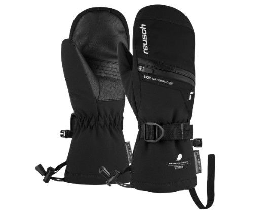 REUSCH Lando R-Tex XT Mitten Youth, Color: Black/Silver, Size: SM (5)