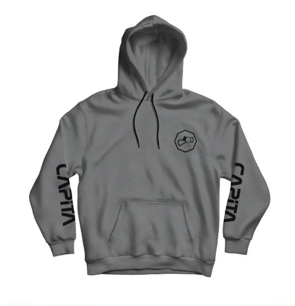 CAPITA Octa Hoodie- Hooded Fleece, Color: Grey, Size: MD