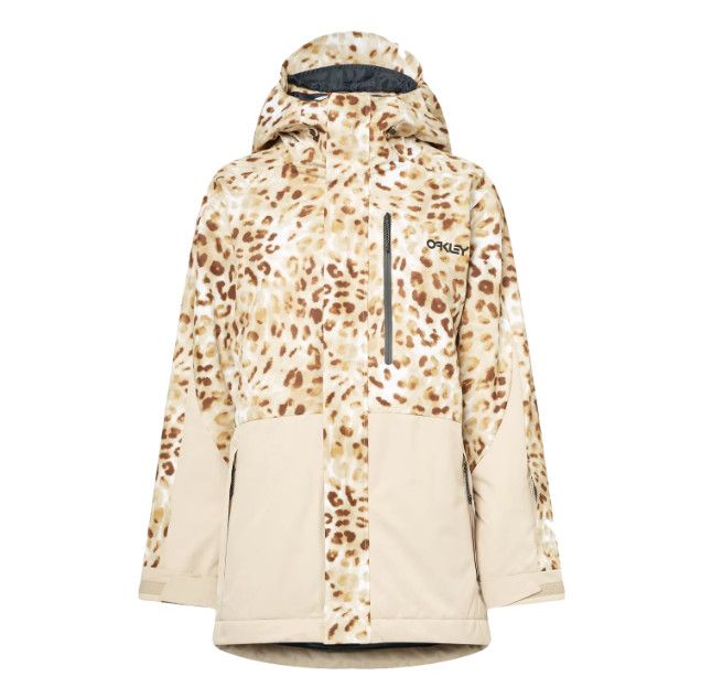 OAKLEY TNP TBT Insulated Jacket Womens, Color: Cheetah Print, Size: MD
