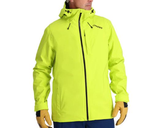 SPYDER Volt GTX Shell Jacket Mens, Color: Sharp Lime, Size: LG